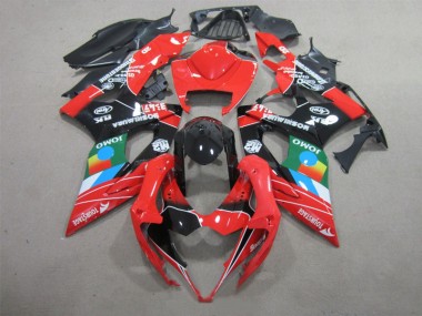 Noir Rouge Vert Carénage Moto GSXR 1000 K5 05-06
