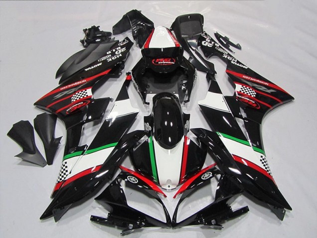 Noir Rouge Vert Carénage Moto R6 06-07 Noir Rouge Vert Carénage Moto R6 06-07