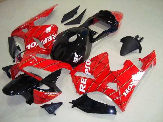 Noir Spider Man Repsol Carénage Moto CBR 600 RR 03-04