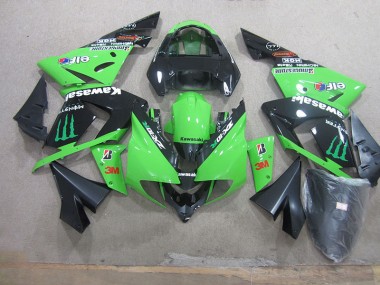 Noir Vert 3M Monster Carénage Moto ZX10R 03-05