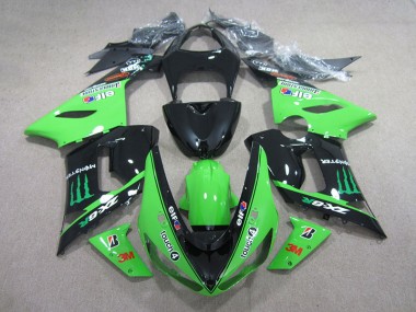 Noir Vert 3M Touch4 Monster Carénage Moto ZX6R 05-06