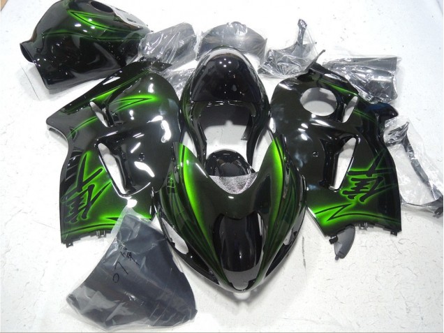 Noir Vert Carénage Moto GSXR 1300 Hayabusa 96-07 Noir Vert Carénage Moto GSXR 1300 Hayabusa 96-07