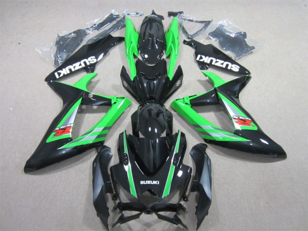 Noir Vert Carénage Moto GSXR 600 K6 06-07 Noir Vert Carénage Moto GSXR 600 K6 06-07