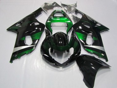 Noir Vert Carénage Moto GSXR 750 K1 K2 K3 01-03