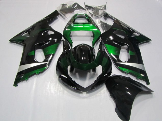Noir Vert Carénage Moto GSXR 750 K1 K2 K3 01-03 Noir Vert Carénage Moto GSXR 750 K1 K2 K3 01-03