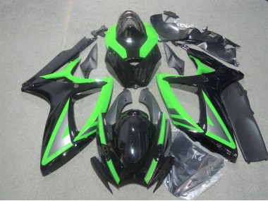 Noir Vert Carénages Moto GSXR 600 K6 06-07
