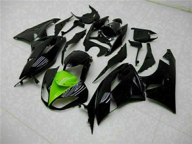Noir Vert Kit Carénages Motos Complet ZX6R 09-12