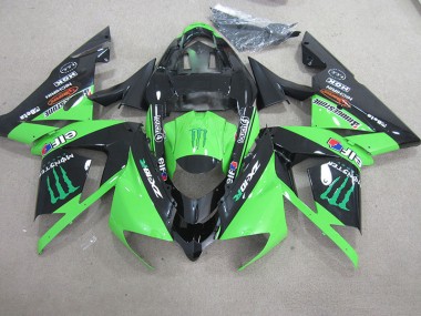 Noir Vert Monster Carénage Moto ZX10R 03-05