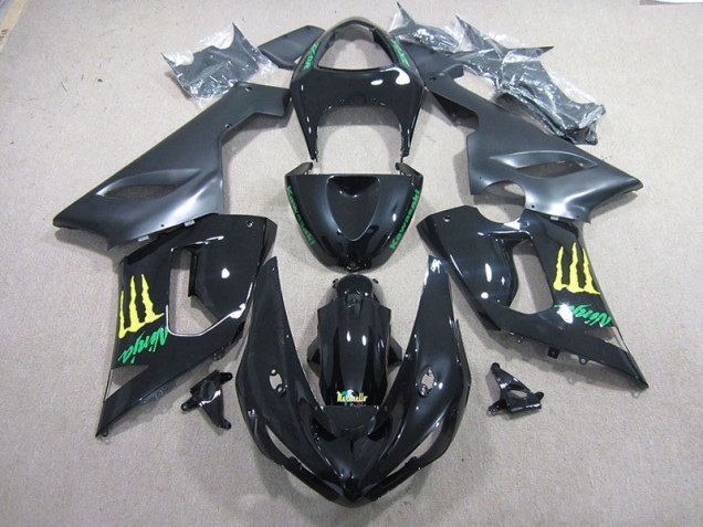 Noir Vert Ninja Carénage Moto ZX6R 05-06
