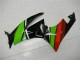 Noir Vert Rouge Carénage Moto ZX6R 09-12 Noir Vert Rouge Carénage Moto ZX6R 09-12