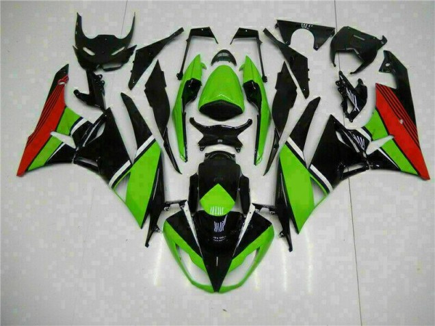 Noir Vert Rouge Carénage Moto ZX6R 09-12 Noir Vert Rouge Carénage Moto ZX6R 09-12