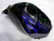 Noir avec Bleu Flamme Carénage Moto CBR 600 RR 03-04 Noir avec Bleu Flamme Carénage Moto CBR 600 RR 03-04