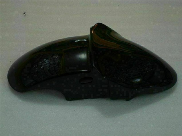 Noir avec Bleu Flamme Carénage Moto ZX6R 00-02