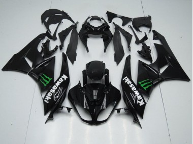 Noir avec Monster Carénage Moto ZX6R 09-12