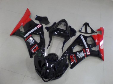 Noir et Rouge Carénage Moto GSXR 1000 K3 03-04