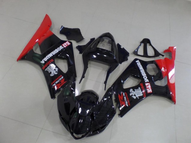 Noir et Rouge Carénage Moto GSXR 1000 K3 03-04 Noir et Rouge Carénage Moto GSXR 1000 K3 03-04