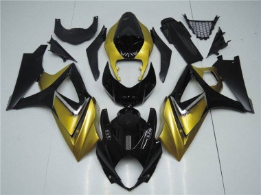 Or Noir Carénages Moto GSXR 1000 K7 07-08