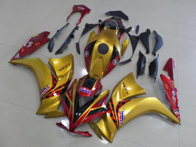 Or et Dark Rouge Carénage Moto CBR 1000 RR 12-16 Or et Dark Rouge Carénage Moto CBR 1000 RR 12-16