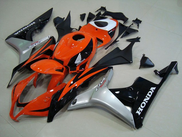 Orange Argent Noir Carénage Moto CBR 600 RR 07-08