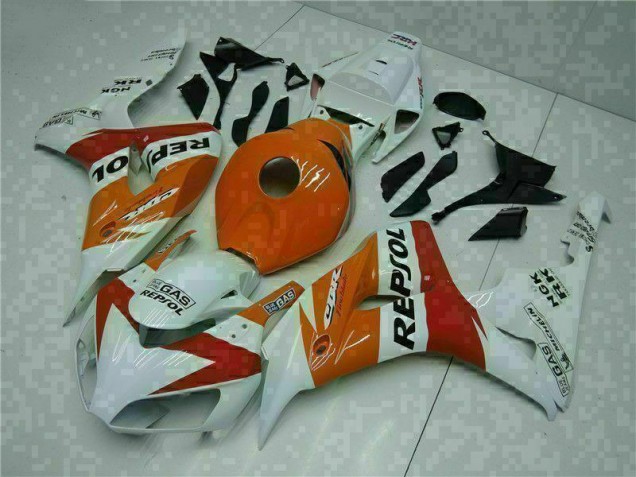 Orange Blanc Repsol Carénage Moto CBR 1000 RR 04-05 Orange Blanc Repsol Carénage Moto CBR 1000 RR 04-05