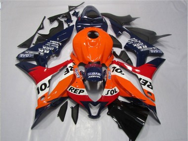 Orange Bleu Noir Repsol Carénage Moto CBR 600 RR 07-08