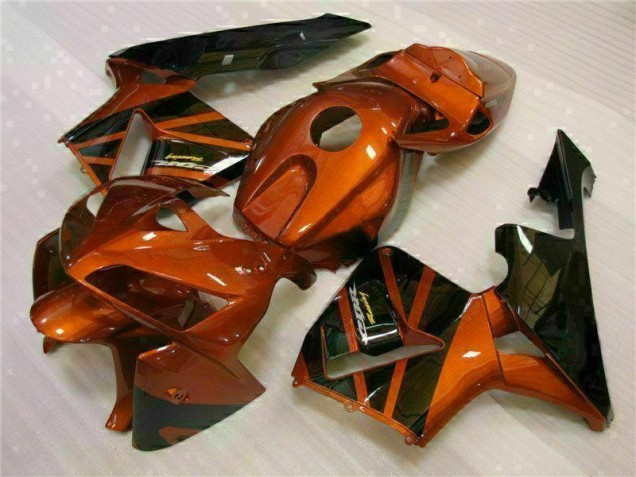 Orange Noir Carénage Moto CBR 600 RR 05-06 Orange Noir Carénage Moto CBR 600 RR 05-06