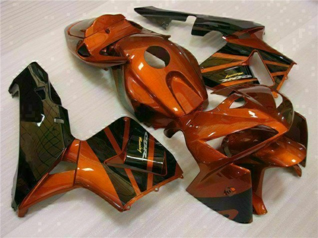Orange Noir Carénage Moto CBR 600 RR 05-06 Orange Noir Carénage Moto CBR 600 RR 05-06