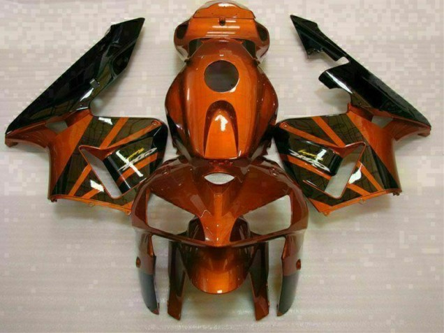 Orange Noir Carénage Moto CBR 600 RR 05-06 Orange Noir Carénage Moto CBR 600 RR 05-06