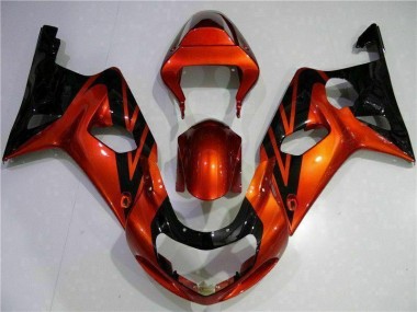 Orange Noir Carénage Moto GSXR 1000 K1 00-02