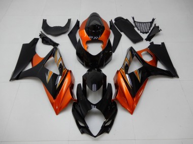 Orange Noir Carénage Moto GSXR 1000 K7 07-08