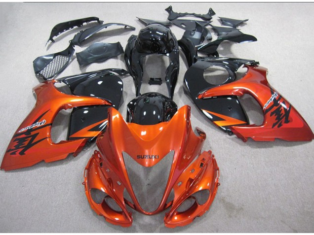 Orange Noir Carénage Moto GSXR 1300 Hayabusa 08-19 Orange Noir Carénage Moto GSXR 1300 Hayabusa 08-19