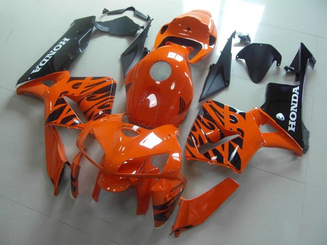 Orange Noir Flamme Carénage Moto CBR 600 RR 05-06