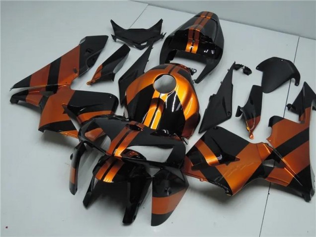 Orange Noir Kit Carénages Motos CBR 600 RR 05-06 Orange Noir Kit Carénages Motos CBR 600 RR 05-06