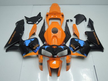 Orange Noir Kit Carénages Motos Complet CBR 600 RR 05-06