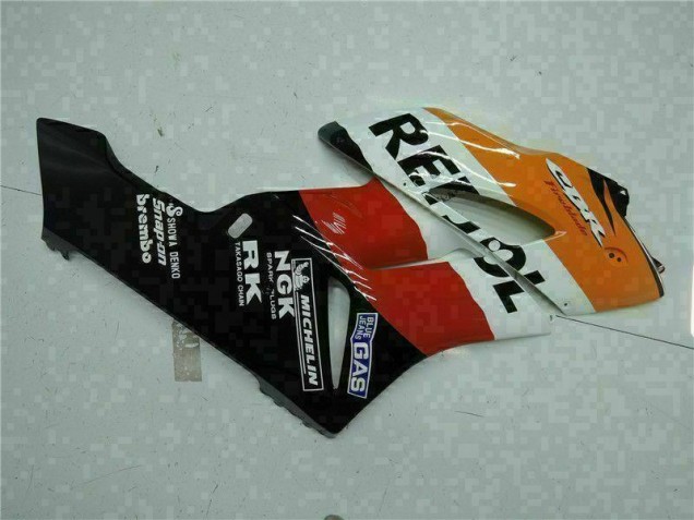 Orange Noir Repsol Carénage Moto CBR 1000 RR 04-05 Orange Noir Repsol Carénage Moto CBR 1000 RR 04-05