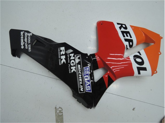 Orange Rouge Noir Repsol Carénage Moto CBR 600 RR 03-04 Orange Rouge Noir Repsol Carénage Moto CBR 600 RR 03-04