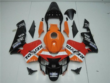 Orange Rouge Noir Repsol Carénage Moto CBR 600 RR 03-04
