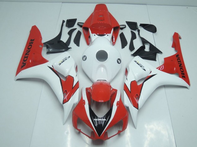 Orange Rouge et Blanc Carénage Moto CBR 1000 RR 06-07 Orange Rouge et Blanc Carénage Moto CBR 1000 RR 06-07