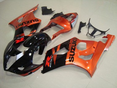 Orange et Noir Carénage Moto GSXR 1000 K3 03-04