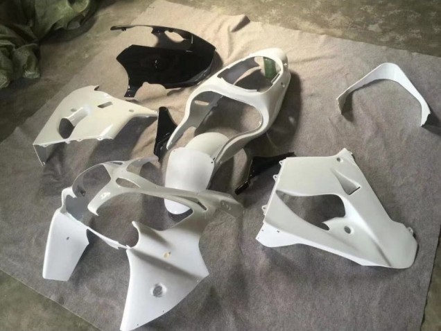 Pure Blanc Noir Brillant Carénage Moto ZX9R 00-01 Pure Blanc Noir Brillant Carénage Moto ZX9R 00-01