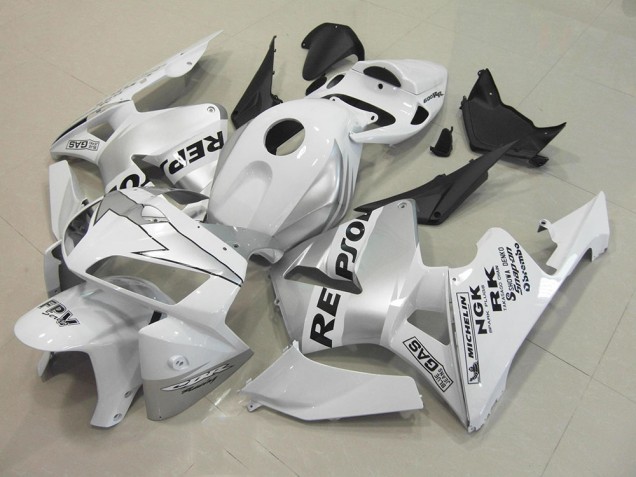 Repsol Blanc Argent Carénage Moto CBR 600 RR 05-06