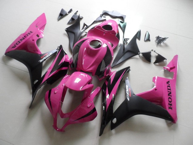 Rose Noir Carénage Moto CBR 600 RR 07-08 Rose Noir Carénage Moto CBR 600 RR 07-08
