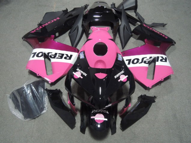Rose Noir Repsol Carénage Moto CBR 600 RR 05-06 Rose Noir Repsol Carénage Moto CBR 600 RR 05-06