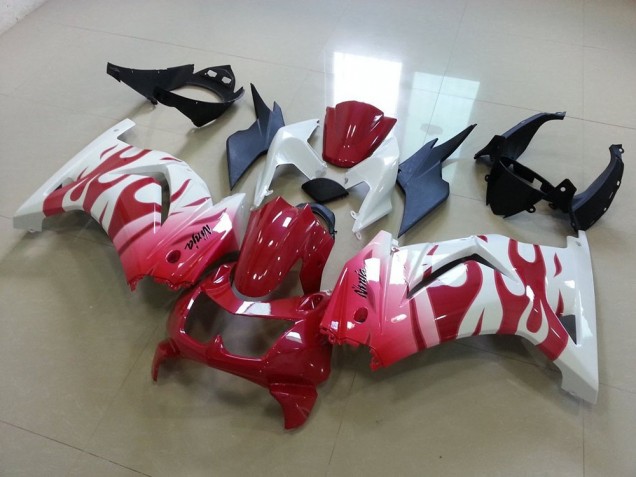 Rose Rouge Flamme Carénage Moto ZX 250R 08-12
