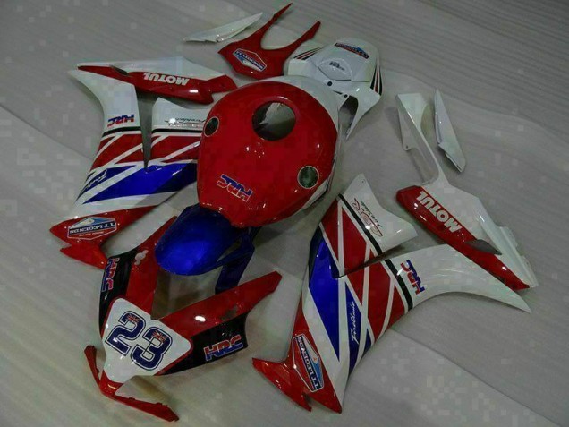 Rouge Blanc Bleu 23 Carénage Moto CBR 1000 RR 12-16 Rouge Blanc Bleu 23 Carénage Moto CBR 1000 RR 12-16
