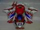 Rouge Blanc Bleu 23 Carénage Moto CBR 1000 RR 12-16 Rouge Blanc Bleu 23 Carénage Moto CBR 1000 RR 12-16
