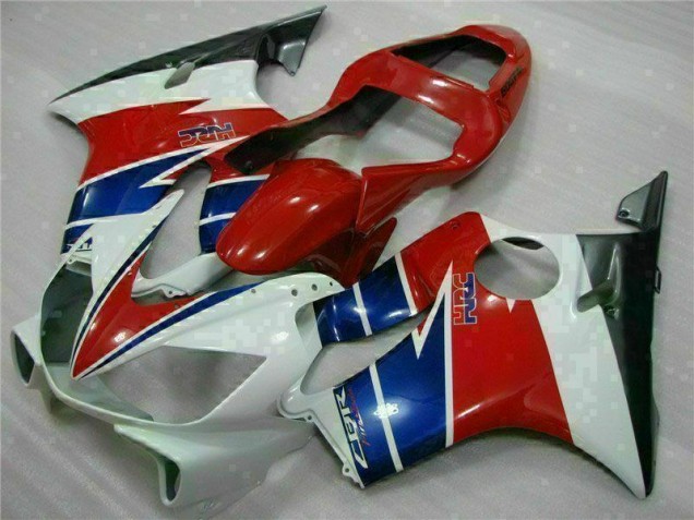 Rouge Blanc Bleu Carénage Moto CBR 600 F4i 01-03