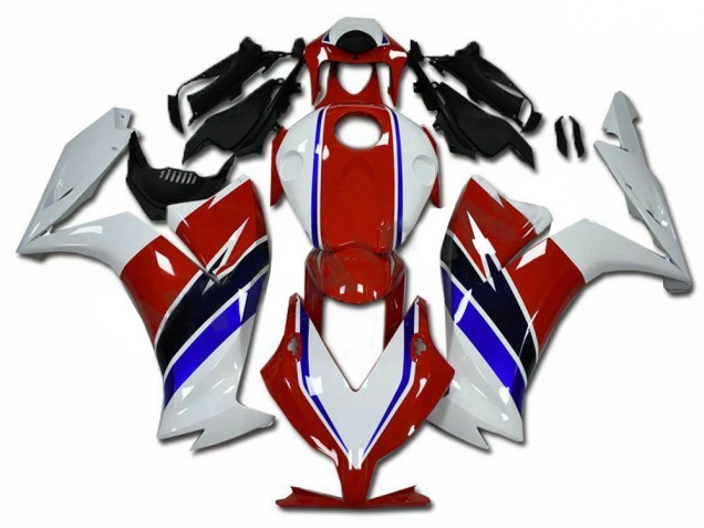 Rouge Blanc Carénage Moto CBR 1000 RR 12-16 Rouge Blanc Carénage Moto CBR 1000 RR 12-16