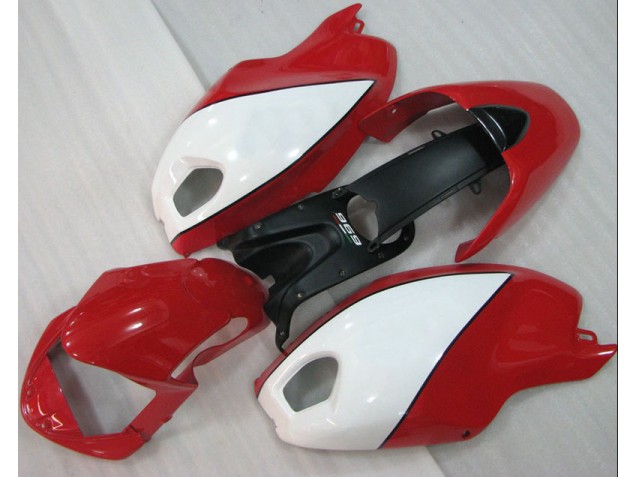Rouge Blanc Carénage Moto Ducati Monster 696 08-12 Rouge Blanc Carénage Moto Ducati Monster 696 08-12
