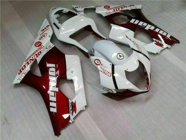 Rouge Blanc Carénage Moto GSXR 1000 K3 03-04 Rouge Blanc Carénage Moto GSXR 1000 K3 03-04